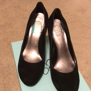 Jessica Simpson Black Suede Heels